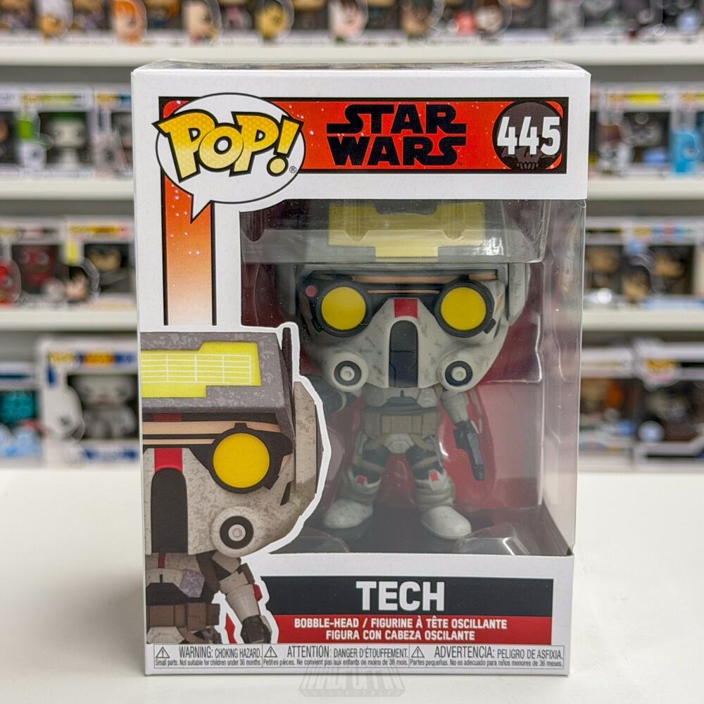 Funko Pop Star Wars The Bad Batch Tech 445 Clone Animated Sci-Fi Vinyl Figure